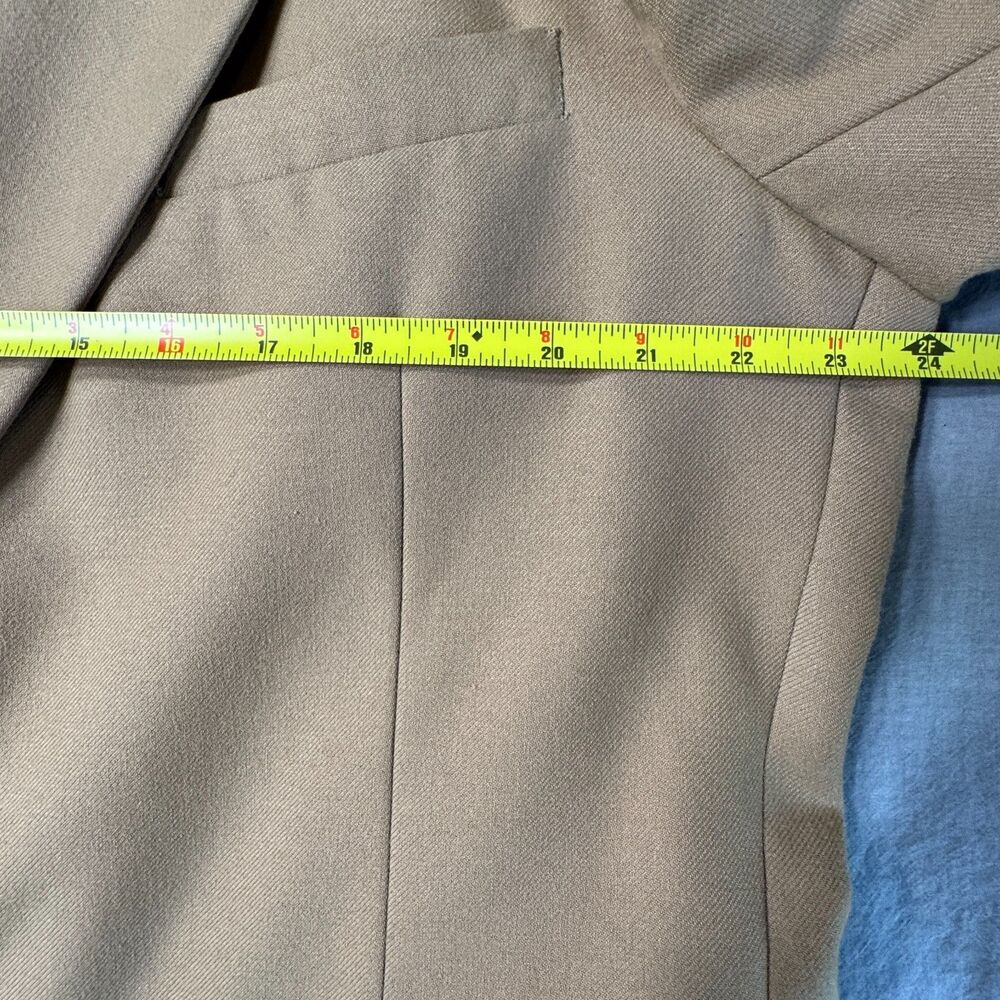 VTG LL Bean Sport‎ Coat Jacket Blazer Mens 48R Tan Brown Two Button Academia USA - Picture 8 of 11